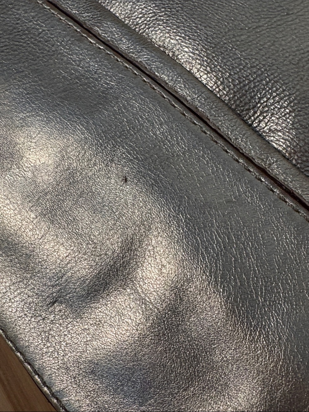 Michael Kors Metallic Shoulder Bag - Women's Everyday Tote - Picture 9 of 9